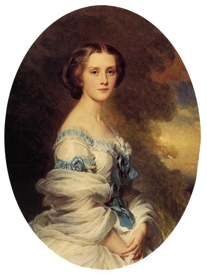 Melanie de Bussiere, Comtesse Edmond de Pourtalès av Franz Xaver Winterhalter