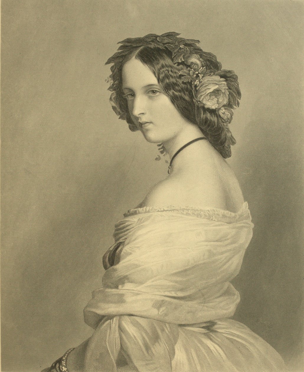 Portrait of Lady Constance Leveson-Gower  av Franz Xaver Winterhalter