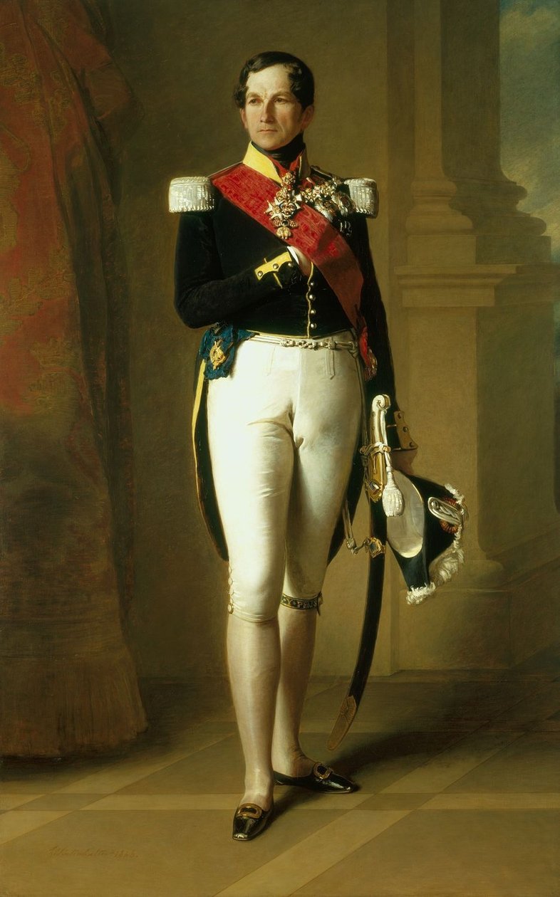 Portrait of Leopold I of Belgium av Franz Xaver Winterhalter