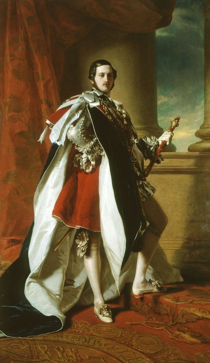 Portrait of Prince Albert in Garter robes  av Franz Xaver Winterhalter