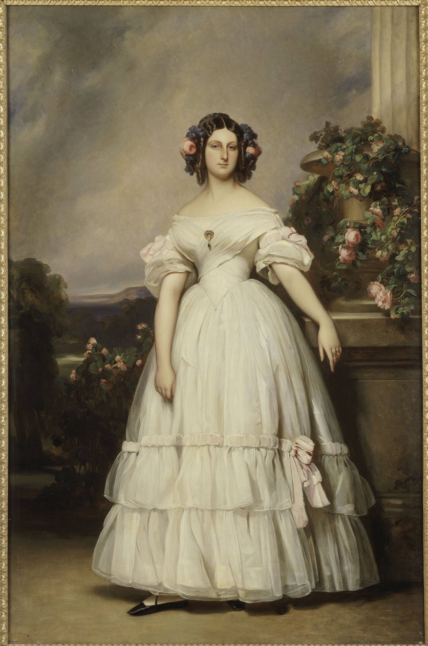 Portrait of Princess Clémentine of Orléans (1817-1907) av Franz Xaver Winterhalter