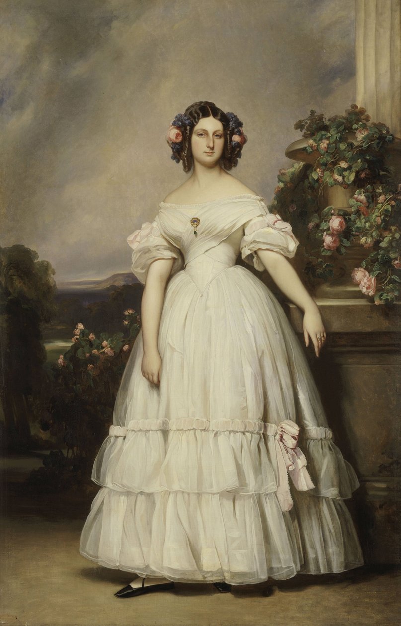 Portrait of Princess Clémentine of Orléans av Franz Xaver Winterhalter
