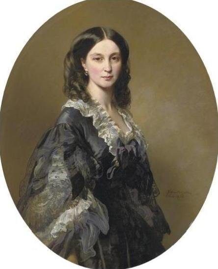 Porträtt av prinsessan Elizaveta Alexandrovna Tchernicheva av Franz Xaver Winterhalter