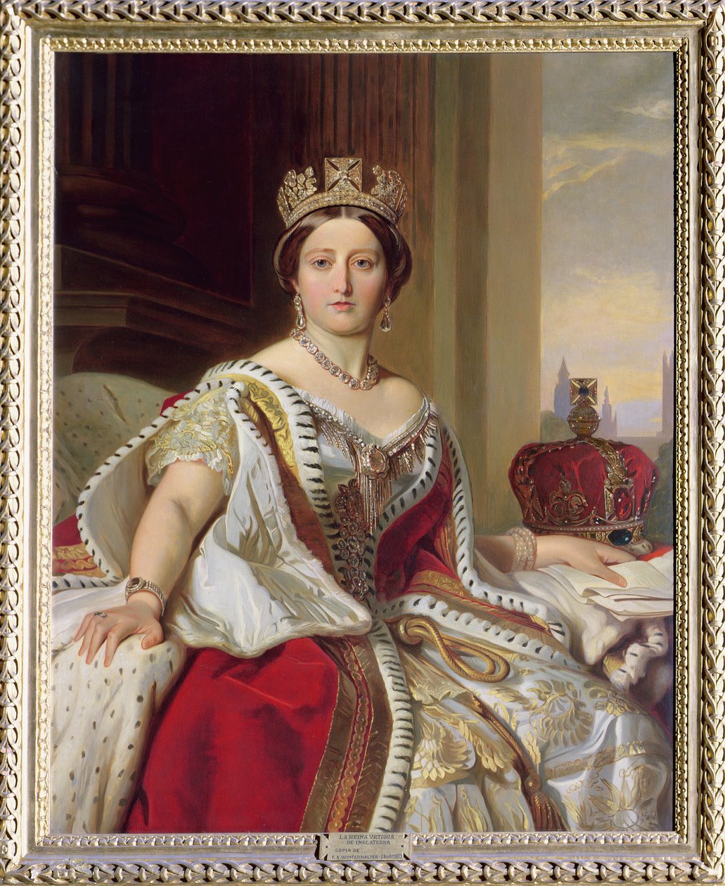 Porträtt av drottning Victoria (1819-1901) 1859 av Franz Xaver Winterhalter