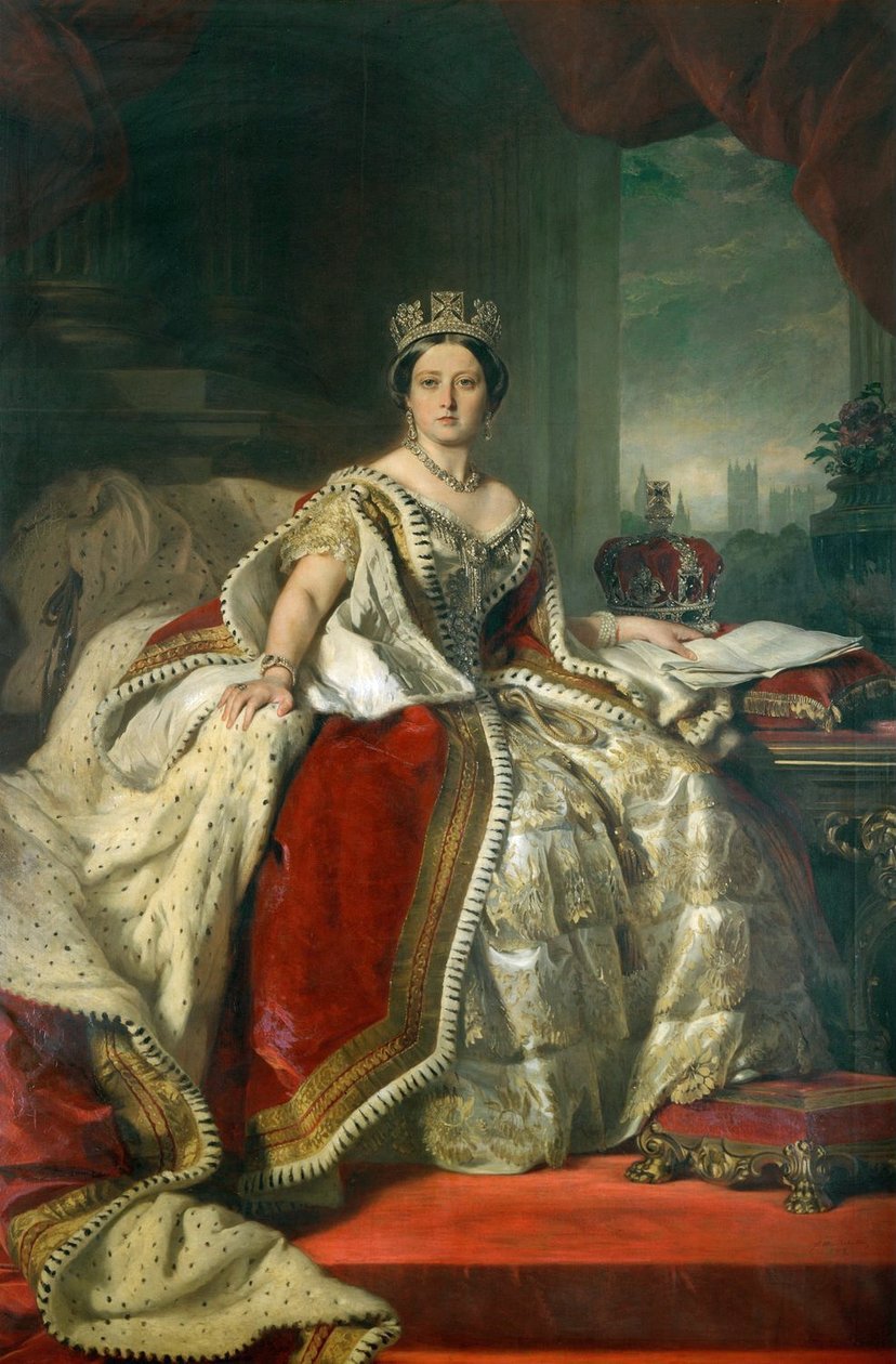 Portrait of Queen Victoria av Franz Xaver Winterhalter