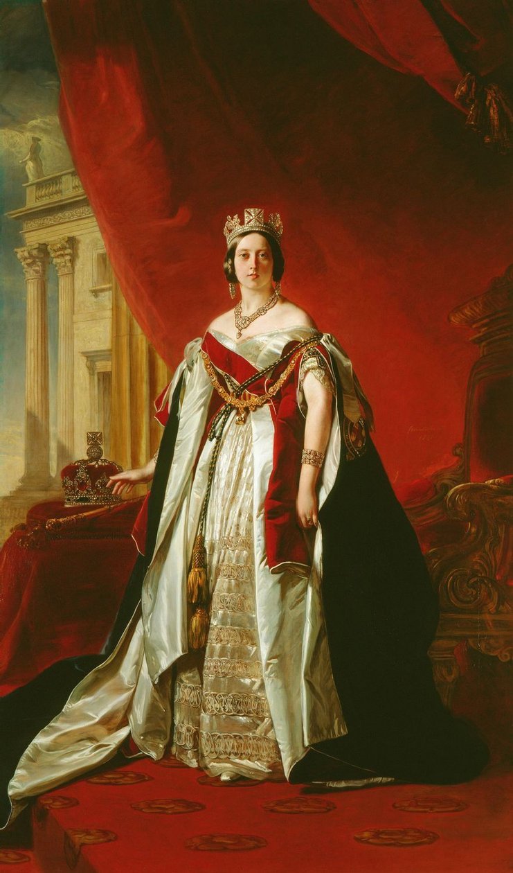 Portrait of Victoria of the United Kingdom av Franz Xaver Winterhalter