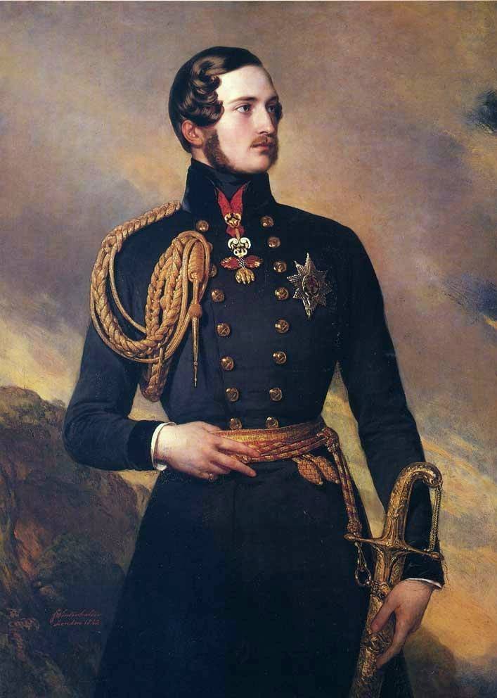 Prince Albert of Saxe-Coburg and Gotha wearing the Golden Fleece av Franz Xaver Winterhalter