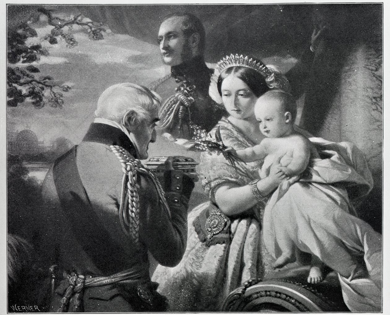 Första maj 1851, graverad av Werner av Franz Xaver Winterhalter