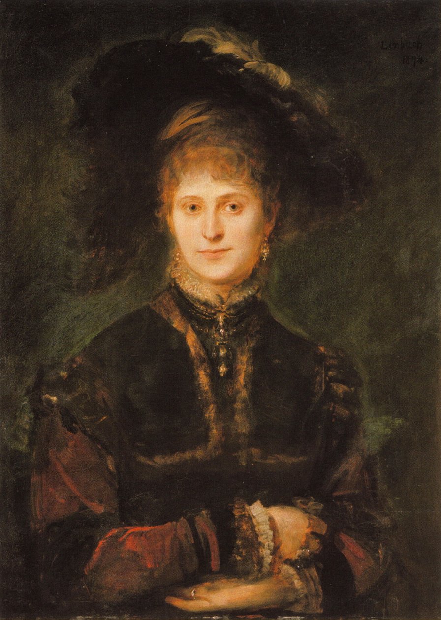 Magdalena Plach av Franz Seraph von Lenbach