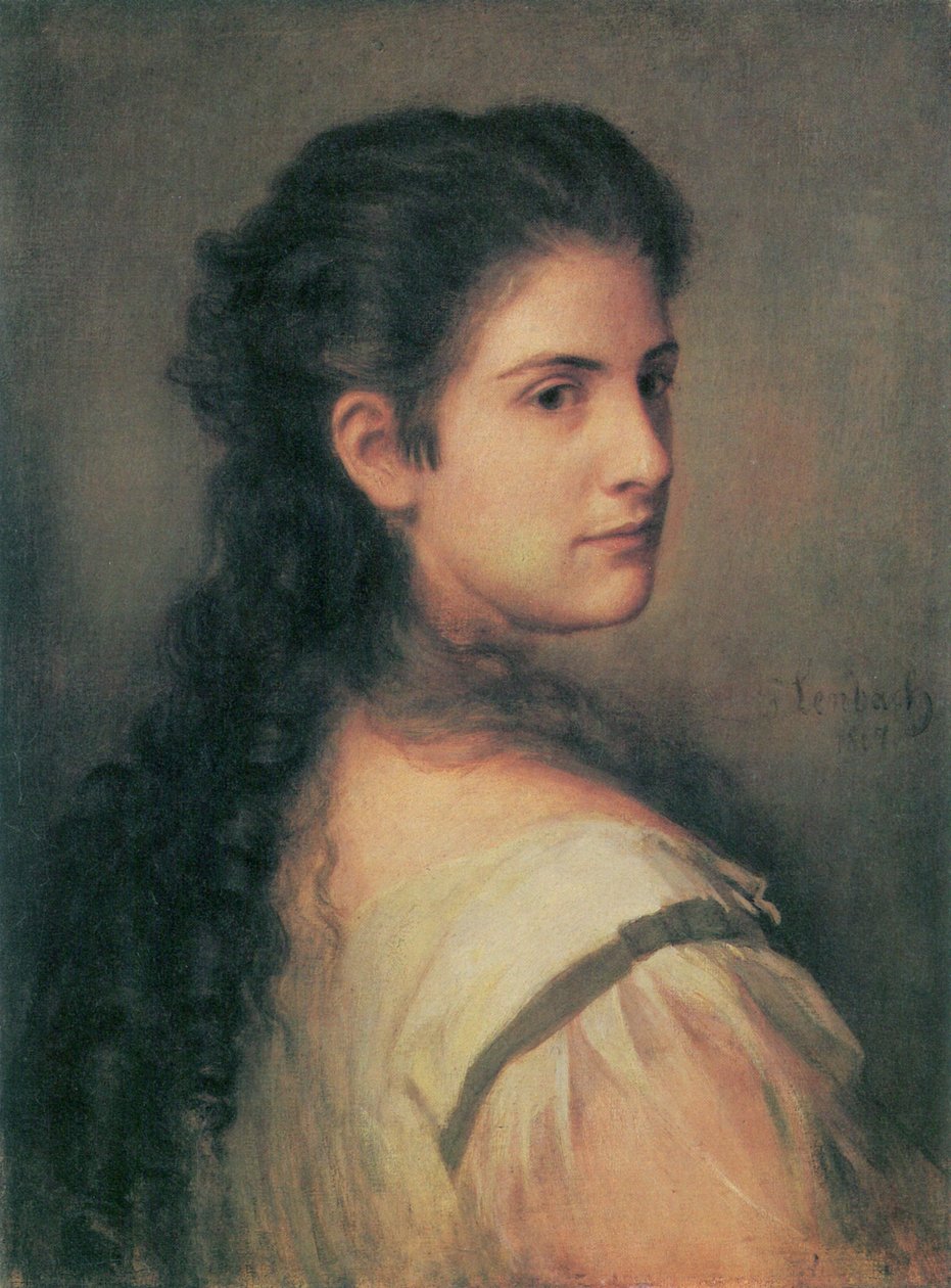 Porträtt av Anna Schubart av Franz Seraph von Lenbach