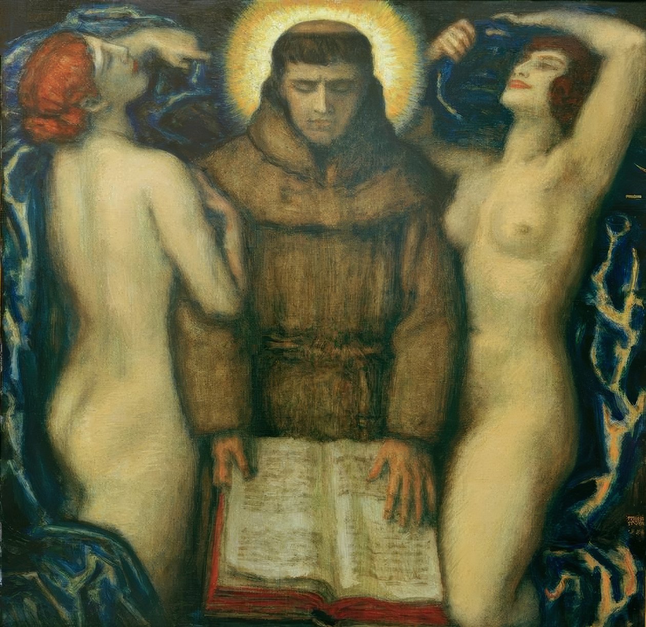 Sankt Antonius frestelse av Franz von Stuck