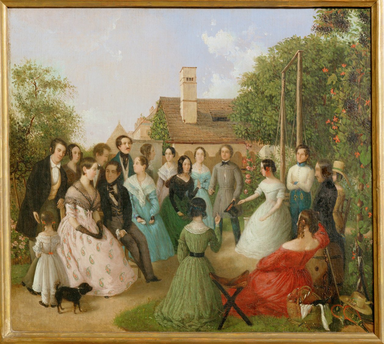 Pfaenderspiele der Familienmitglieder Alt im Garten - Ett spel om förverkande i familjen Alt