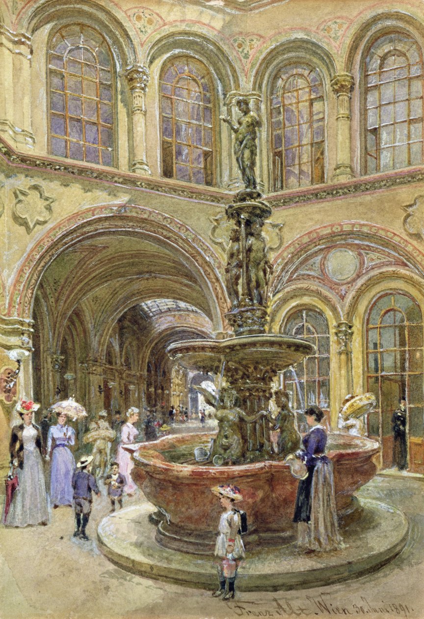 Bank- och börsbyggnaden, Herrengasse, Wien, 1891 av Franz Alt