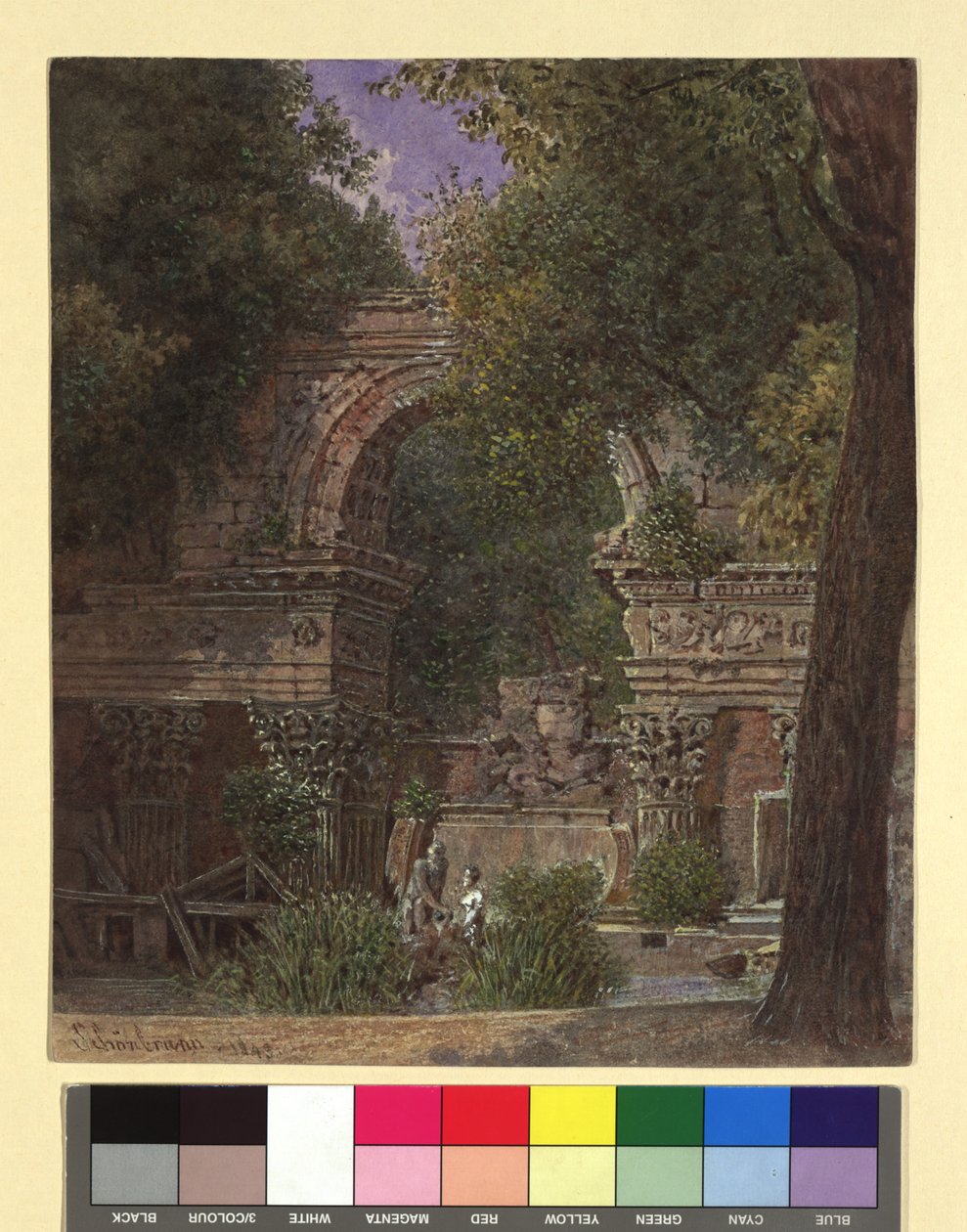 XII. Schönbrunn/Trädgård av Franz Alt