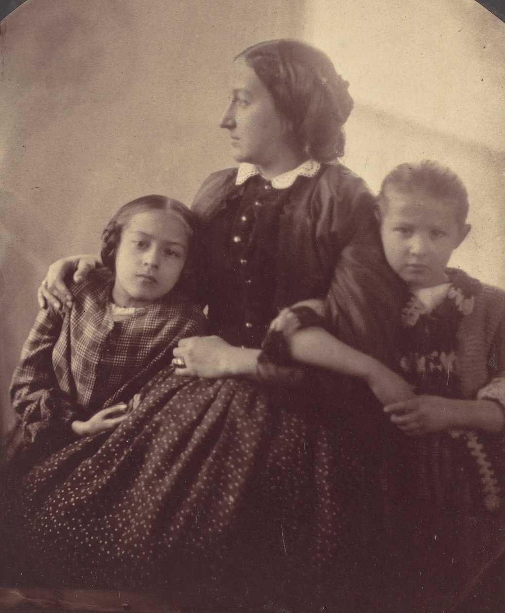 Hermine, Marie och Marie Antoine., 1850-60-tal. av Franz Antoine