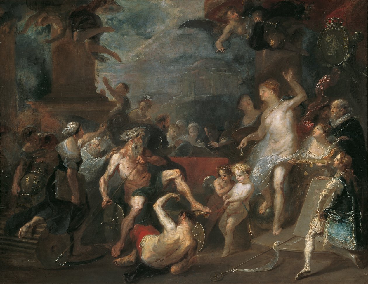 Allegori över en prisceremoni vid Wienakademin under Wenzel Anton Prince von Kaunitz-Rietberg av Franz Anton Maulbertsch