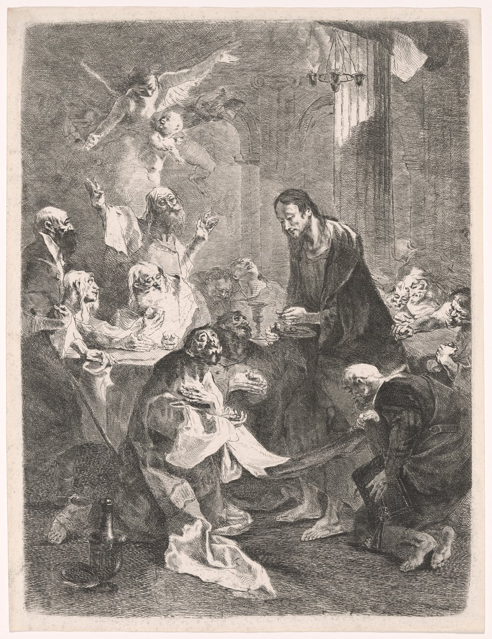 Kristus och apostlarnas heliga nattvard av Franz Anton Maulbertsch