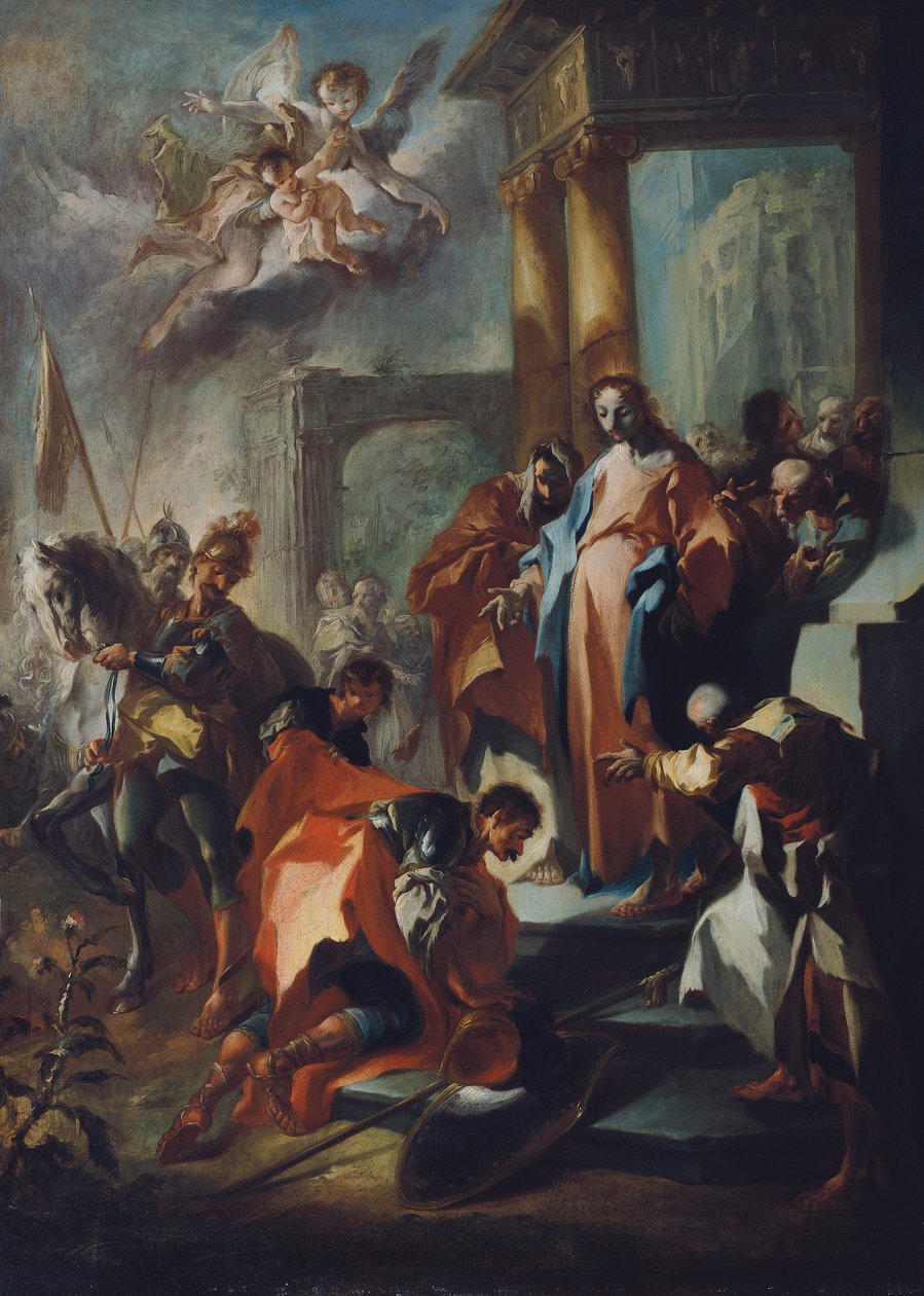Kristus och hovmästaren i Kapernaum av Franz Anton Maulbertsch