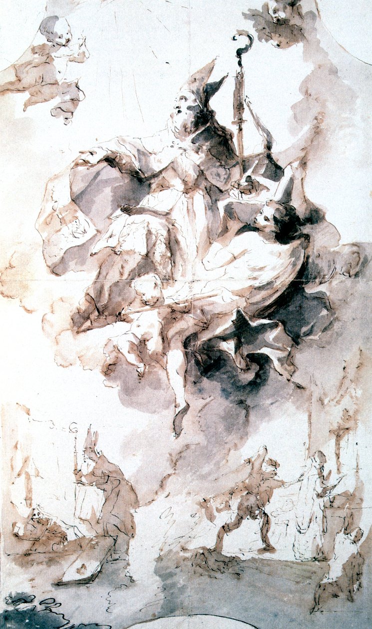 Sankt Stanislas krona, c1744-1796 av Franz Anton Maulbertsch