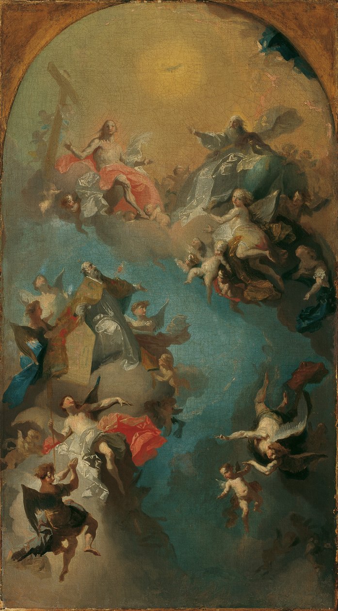 Augustinus antagande till himlen av Franz Anton Maulbertsch