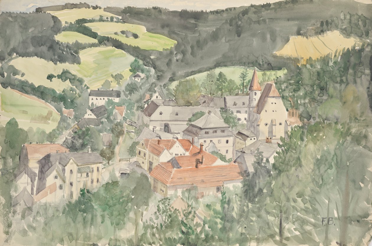bylandskap av Franz Barwig d. Ä.