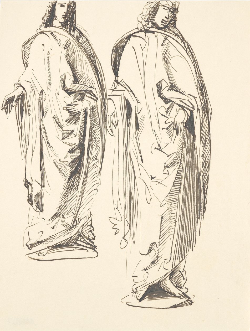 Två mönster för St. John av Franz Barwig d. Ä.