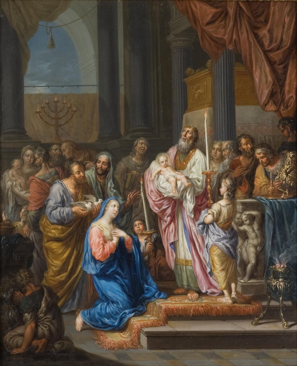 Offergåva i templet av Franz Christoph Janneck