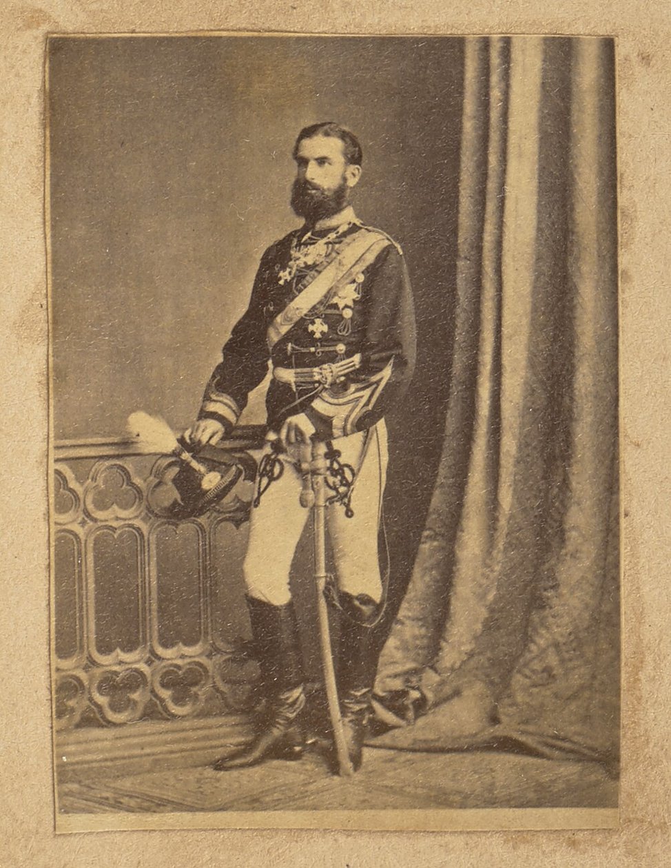 [Porträtt av Carol I av Rumänien] av Franz Duschek