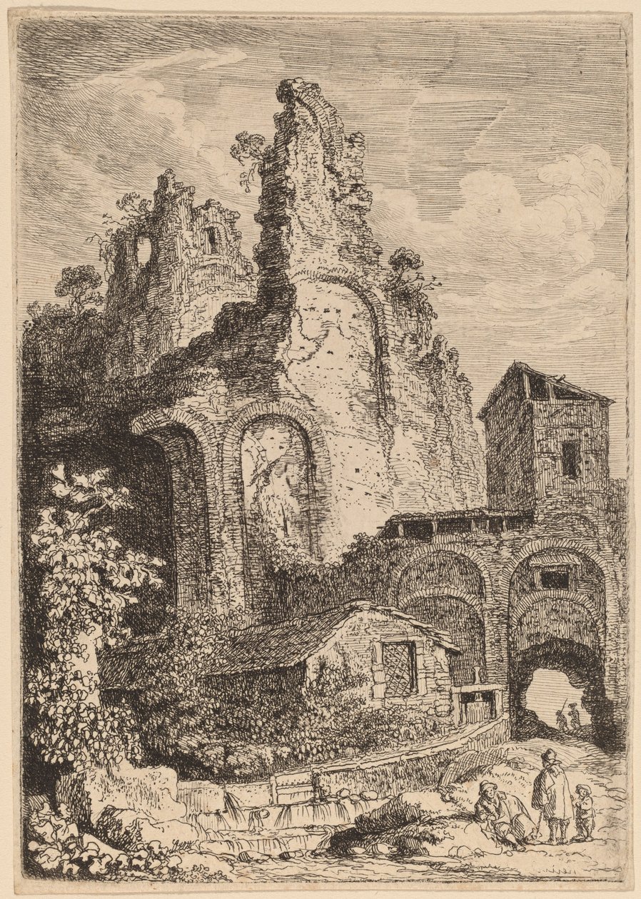 Gamla palatset i Tivoli av Franz Edmund Weirotter
