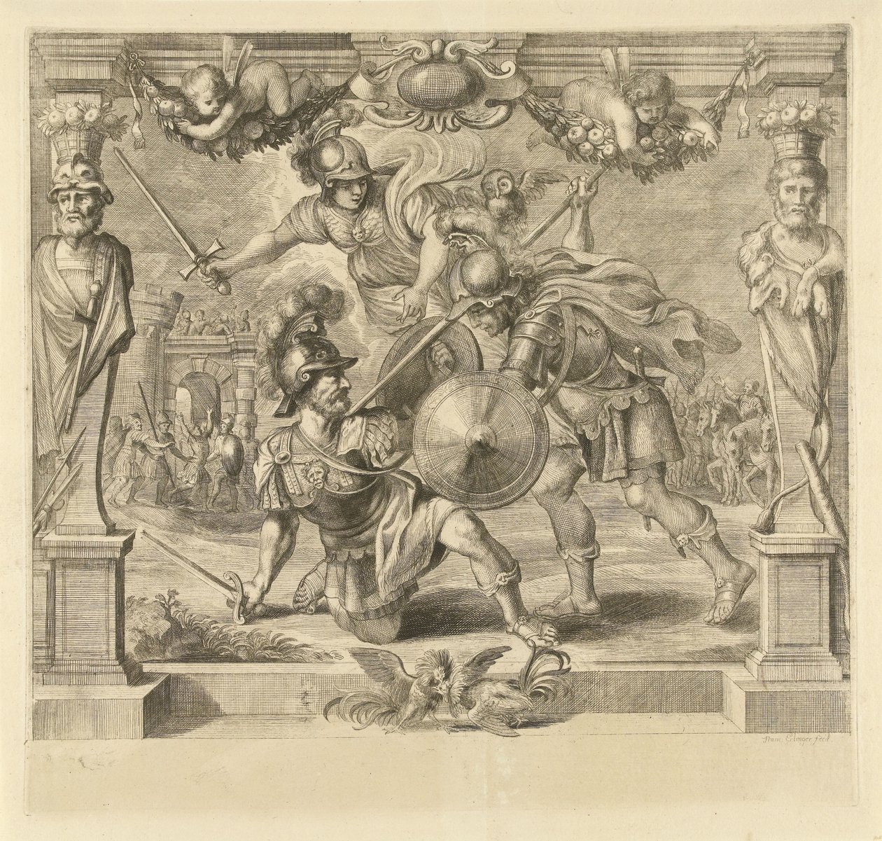 Achilles dödar Hector History of Achilles (serietitel) av Franz Ertinger