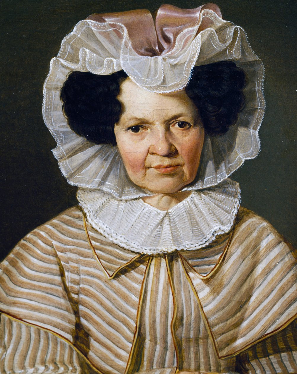 Porträtt av Therese Burger Bischof, målning av Franz Eybl (1806-1880) av Franz Eybl