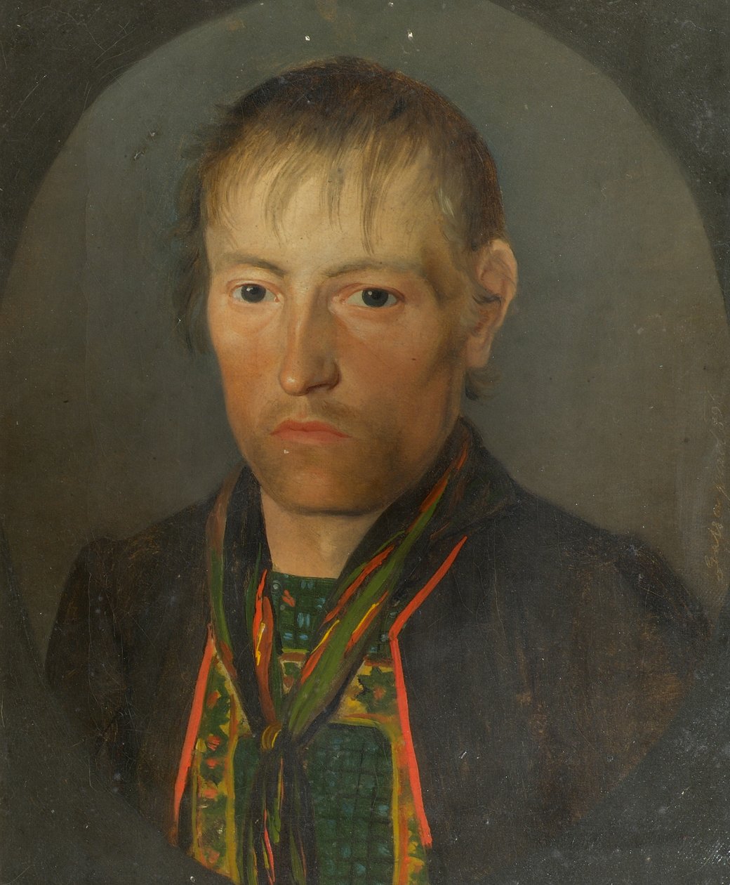 Porträtt av en bonde av Franz Gasser