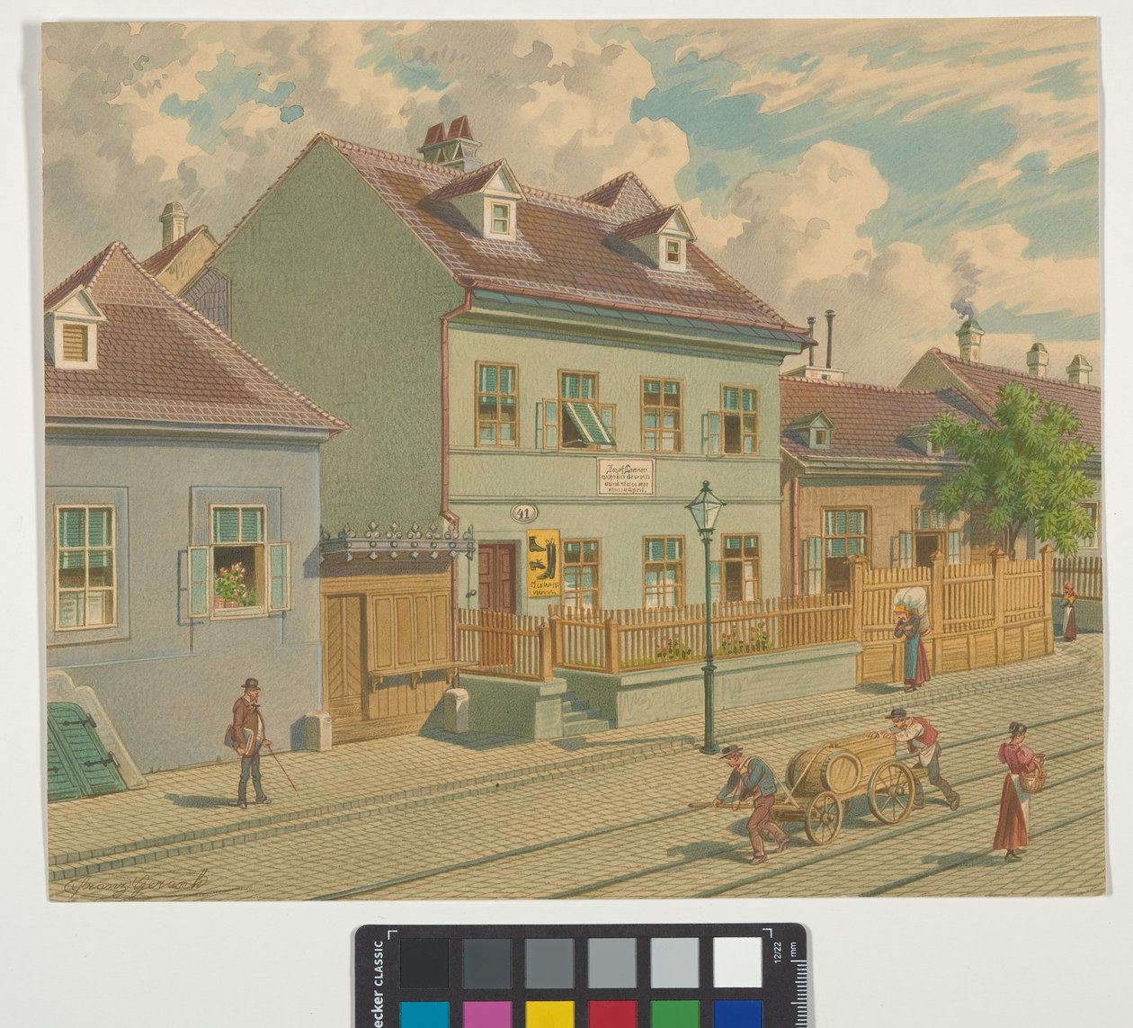 19:e distriktet, Gymnasiumstraße 87 - Josef Lanners bostad och dödsplats av Franz Gerasch