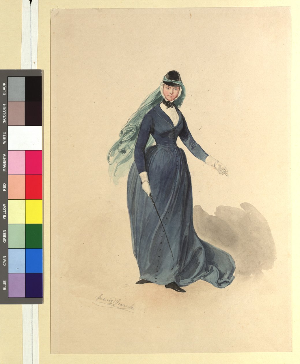 Ida Schuselka-Brüning som Lady Piron i "Maria, regementets dotter" av Franz Gerasch