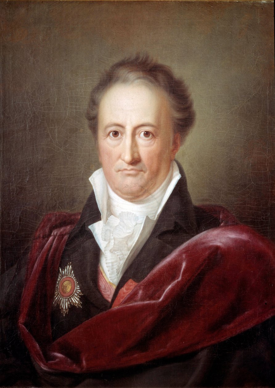 Porträtt av Johan Wolfgang Goethe (1749 - 1832), tysk författare. Målning av Franz Van Kugelgen (1772-1820) av Franz Gerhard von Kugelgen