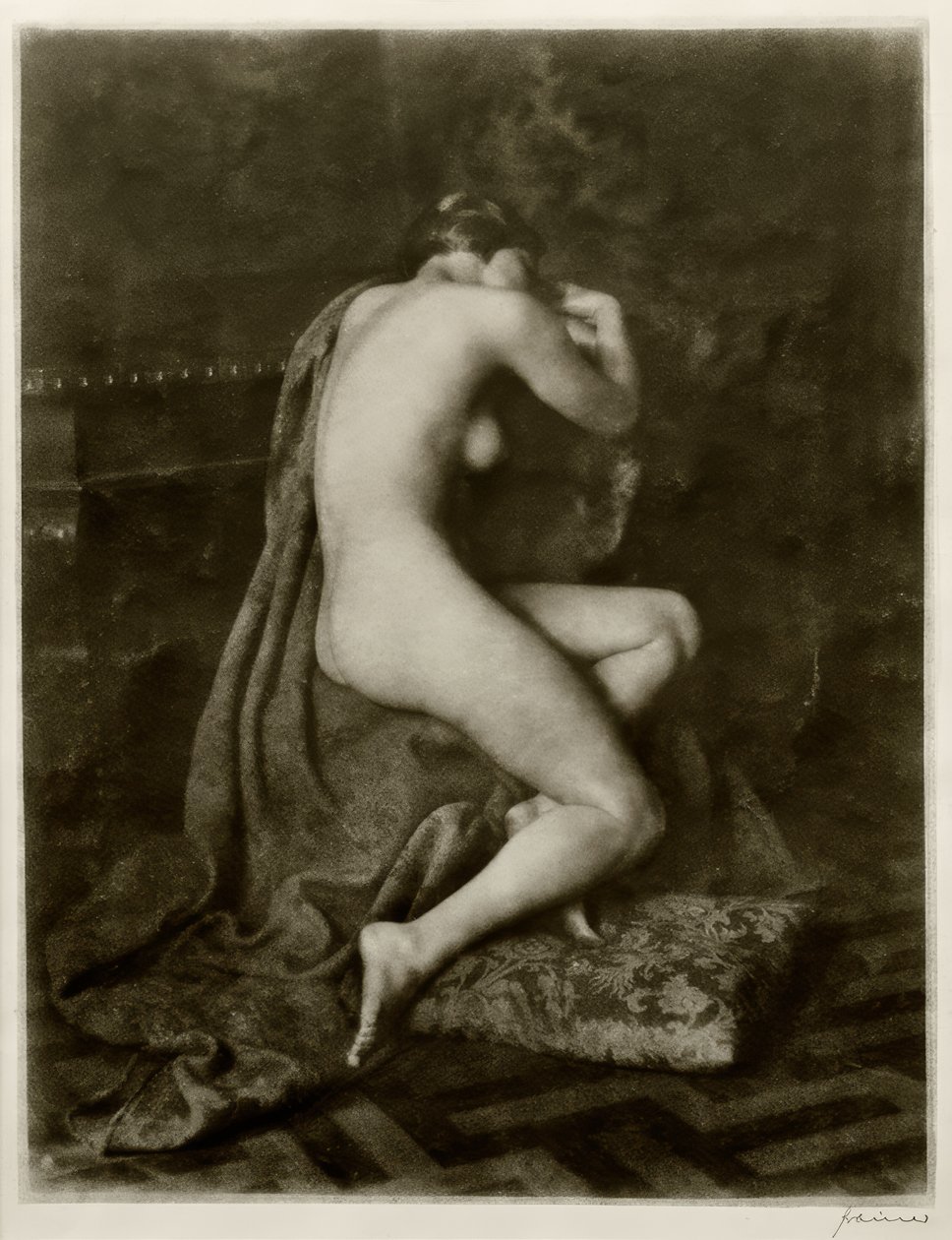 Kvinna naken, ca.1925 av Franz Grainer