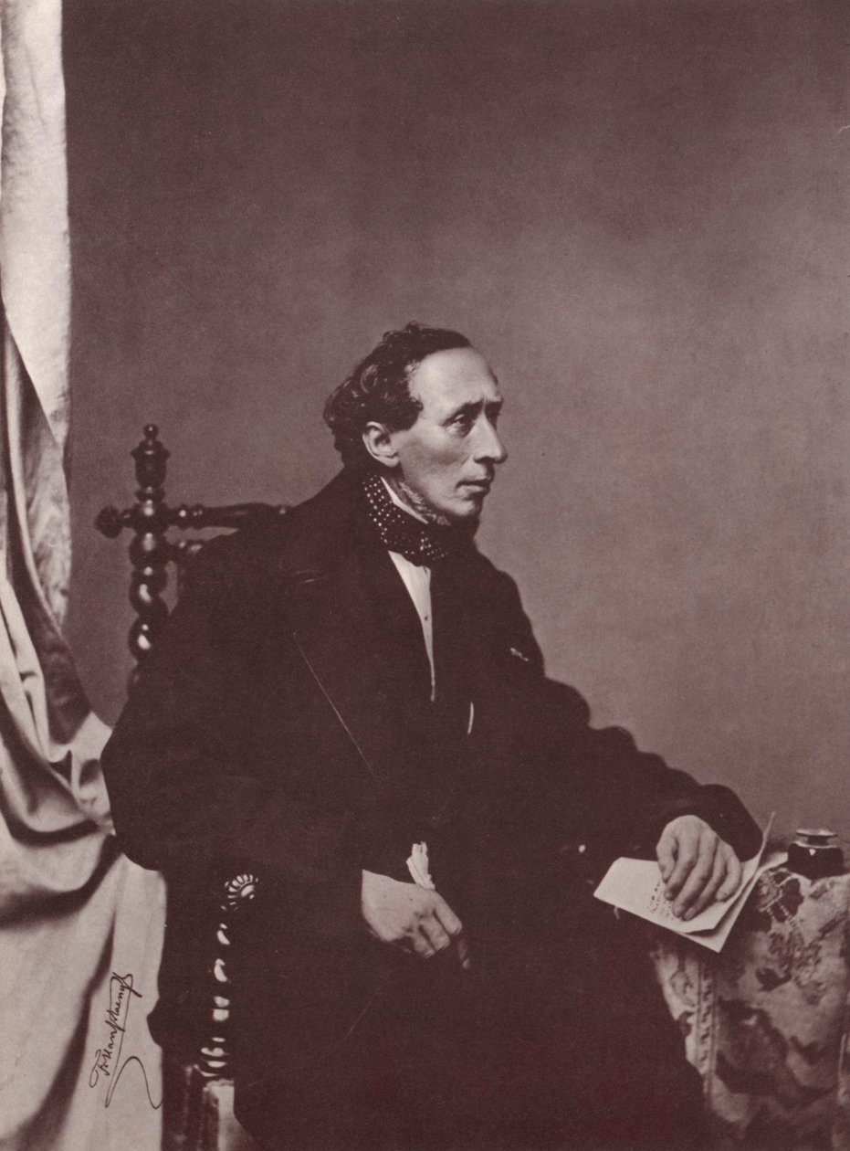 Hans Christian Andersen, dansk författare, 1800-talet av Franz Hanfstaengl