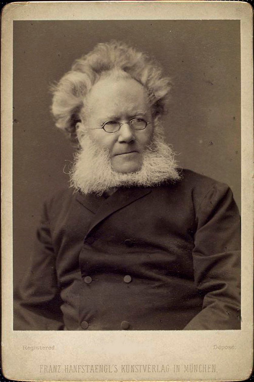 Henrik Ibsen, norsk dramatiker och poet, sent 1800- eller tidigt 1900-tal. av Franz Hanfstaengl