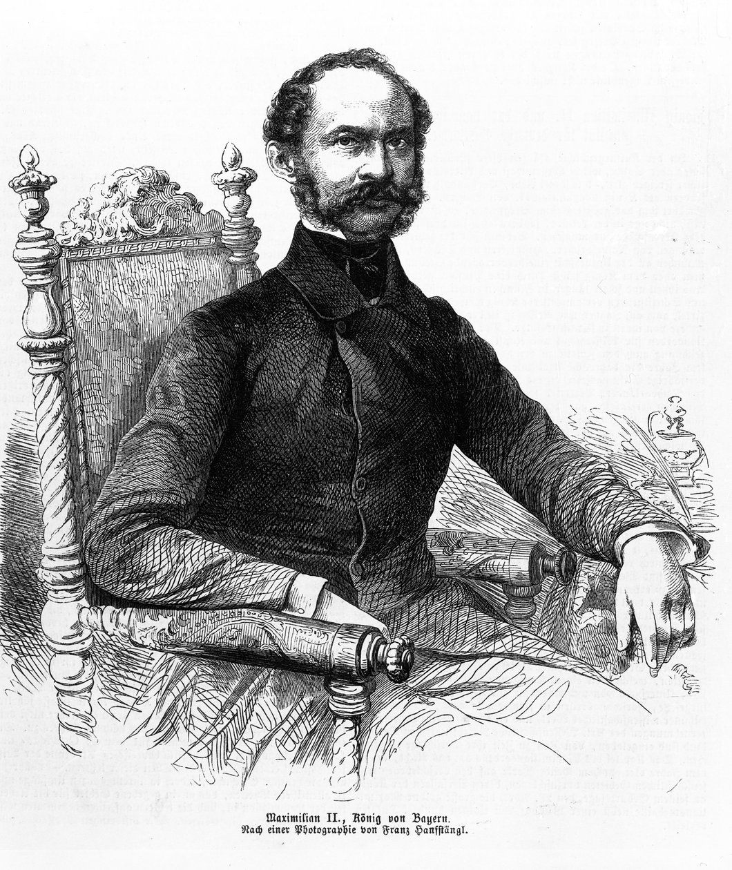 Maximilian II (1811-64), kung av Bayern av Franz Hanfstaengl