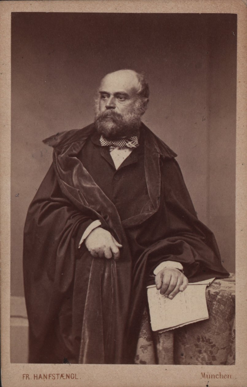 Porträtt av pianisten och kompositören Adolph von Henselt 1814-1889, ca 1860. av Franz Hanfstaengl