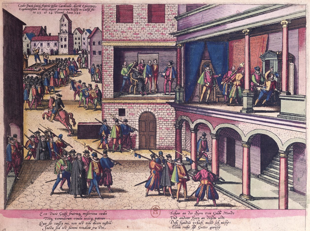 Mordet på hertig Henri av Guise (1549-88) av Franz Hogenberg