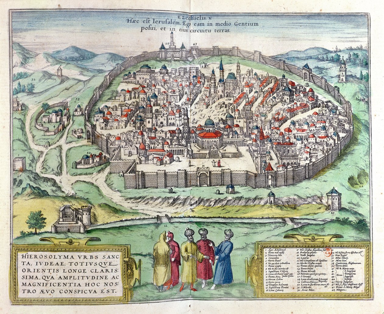 Utsikt över Jerusalem, från Atlas 