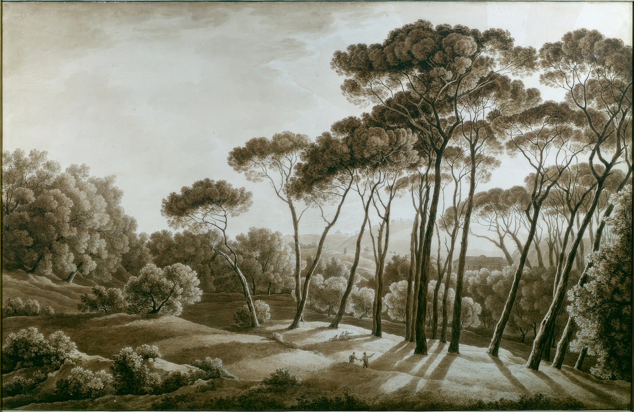 Pinjeträden i Villa Doria Pamphili av Franz Kaisermann