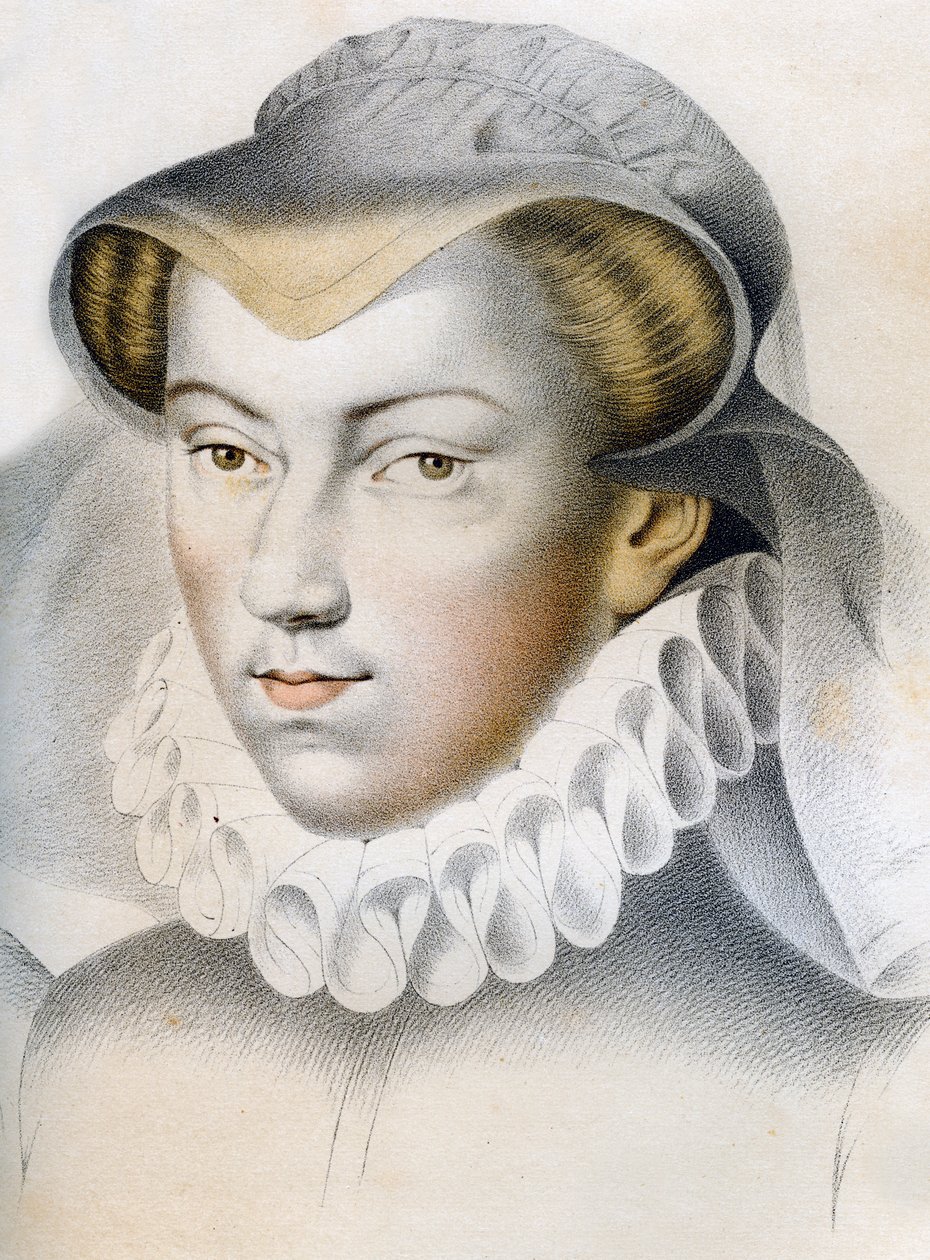 Louise de Lorraine-Vaudémont 1553-1601, 1500-talet 1849. av Franz Kellerhoven