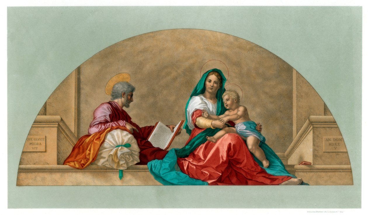 Madonna del Sack Madonna med säcken, 1525 1870 av Franz Kellerhoven