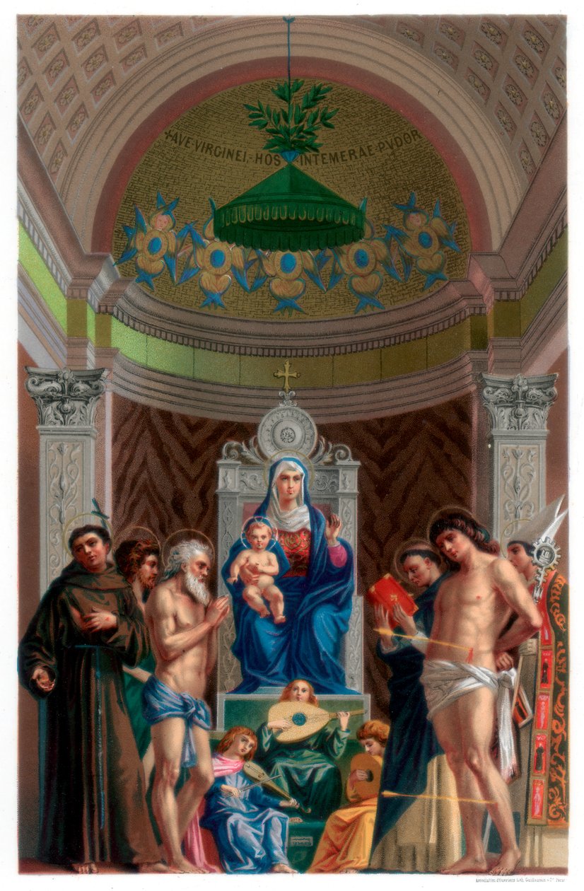 San Giobbe altartavla, c1478 1870 av Franz Kellerhoven