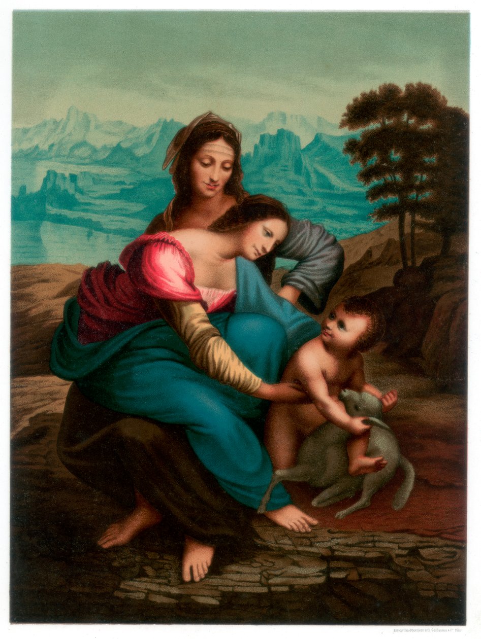 Jungfrun och barnet med St Anne, c1510 1870 av Franz Kellerhoven