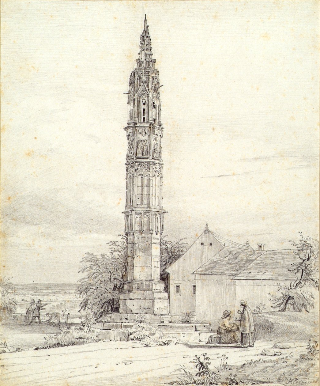 "Det eviga ljuset", pestkolonnen, i Klosterneuburg av Franz Kletzinsky