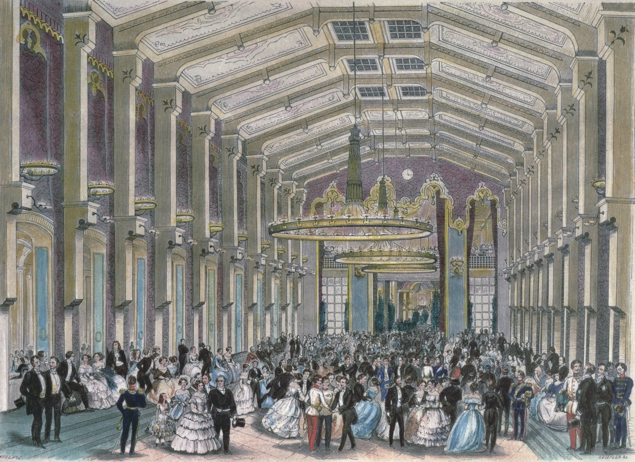 Sophien-Bad-Saal, en hovbal i Hofburg-palatset, Wien av Franz Kollarz