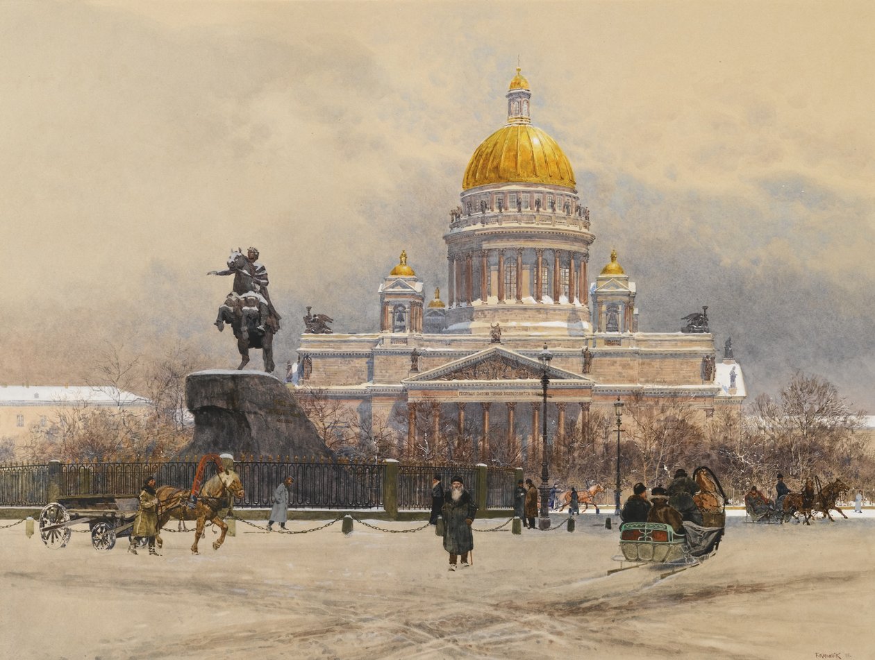 Saint Isaacs Cathedral, 1898 av Franz Kopallik